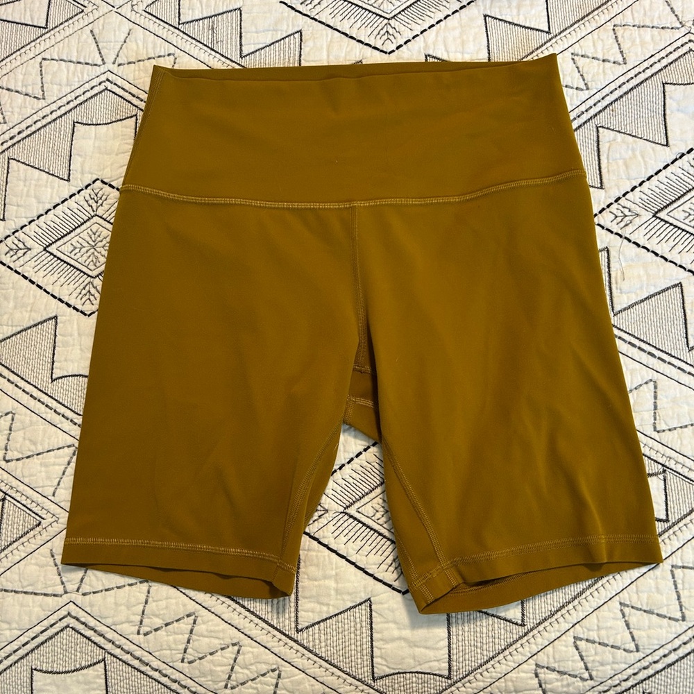 Lululemon Athletica Mustard Bike Shorts